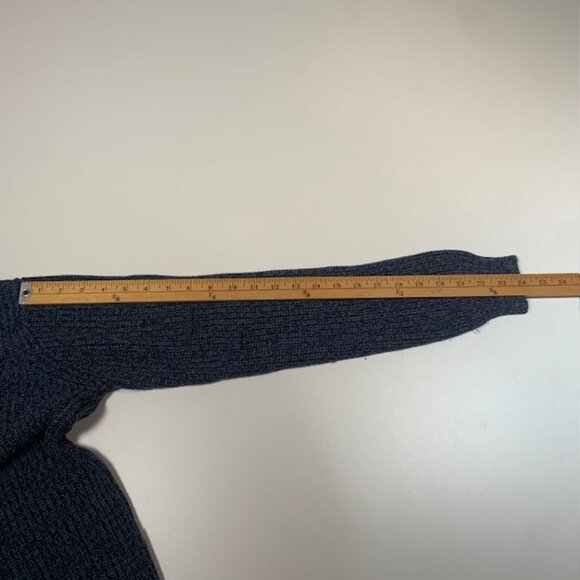 Only & Sons Knit Crewneck Sweater Blue Textured Men's Small - Picture 7 of 10